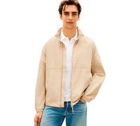 Tommy Hilfiger - Wasserabweisende Reißverschluss-Jacke mit Logo beige - Gr. - L
