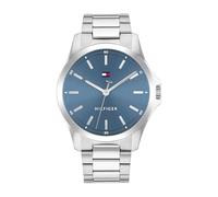 Tommy Hilfiger Bruce Analog-Quarzuhr für Herren mit Silikon- und Edelstahlarmband
