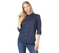Tommy Hilfiger Button-Down-Shirts für Damen, lässige Oberteile, Kapitän des Himmels (Sky Captain), XX-Large