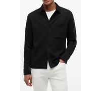 Hemdjacke TOMMY HILFIGER "ESSENTIAL TERRY OVERSHIRT", Herren, Gr. L, schwarz, Sweatware, Obermaterial: 100% Baumwolle, normal normal, Jacken, aus Sweatware (18345414-L) schwarz