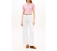 Tommy Hilfiger Cable Knit Crew Neck Top Preppy Classic Pink Größe: M | Strickpullover Outlet | Damen | Rosa