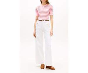 Tommy Hilfiger Cable Knit Crew Neck Top Preppy Classic Pink Größe: XS | Strickpullover Outlet | Damen | Rosa