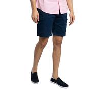 Cargoshorts TOMMY HILFIGER "HARLEM CARGO 1985", Herren, Gr. 34, N-Gr, blau (night sky), Stoff, Obermaterial: 97% Baumwolle, 3% Elasthan, Basic, normal kniefrei, Hosen, in schlichtem Design (89217366-3