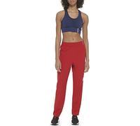 Tommy Hilfiger Cargohose für Damen, lockere Passform, schräge Taschen, Luxe Street Active-Stoff, Rich Red, M