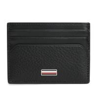 Tommy Hilfiger Herren Kartenetui Central aus Leder, Schwarz (Black), Einheitsgröße