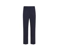 Chinohose TOMMY HILFIGER, Damen, Gr. 34, N-Gr, blau (schwarz night navy), Web, Obermaterial: 65% Baumwolle, 33% Lyocell, 2% Elasthan, unifarben, casual, slim fit 7/8-Länge, Hosen, mit Bügelfalten (519