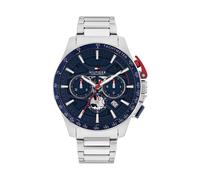 Tommy Hilfiger Bank 44mm Uhr One Size Silver / Blue Skeleton