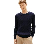 Tommy Hilfiger Herren Pullover CLASSIC CABLE CREW NECK, marine, Gr. M