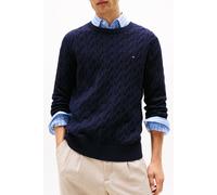 Tommy Hilfiger Classic Cotton Cable Navy Blue Größe: M | Pullover Outlet | Herren | Blau