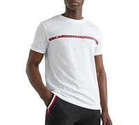 Tommy Hilfiger Cn Ss Tee Logo Kurzarm T-Shirts, Herren, Weiß (White), XL