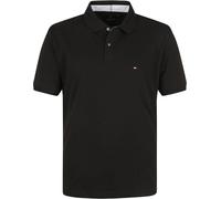Tommy Hilfiger Herren Poloshirt Kurzarm 1985 Regular Fit, Schwarz (Black), M