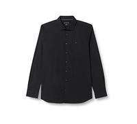 Tommy Hilfiger CORE CL FLEX POPLIN SF SHIRT Hemden Herren, Schwarz (Black), 37W