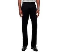 Chinohose TOMMY HILFIGER "CORE DENTON ESSENTIAL", Herren, Gr. 30, Länge 36, schwarz, Twill, Obermaterial: 97% Baumwolle, 3% Elasthan, unifarben, gerade normal, Hosen Chinohose, Straight Fit, Baumwolle