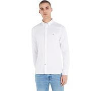 Tommy Hilfiger CORE FLEX DOBBY SF SHIRT Freizeithemden Herren, Weiß (White), M