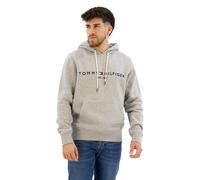 Tommy Hilfiger Herren Hoodie Core Tommy Logo mit Kapuze, Grau (Cloud Heather), 3XL