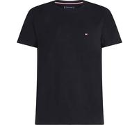 Tommy Hilfiger Core Stretch Slim Fit T-Shirt Rundhals schwarz, Einfarbig