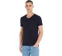 Tommy Hilfiger CORE STRETCH SLIM V-NECK TEE Kurzarm T-Shirts Herren, Blau (Desert Sky), L