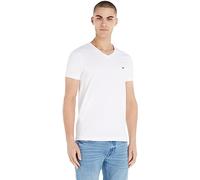 Tommy Hilfiger CORE STRETCH SLIM V-NECK TEE Kurzarm T-Shirts Herren, Weiß (White), S