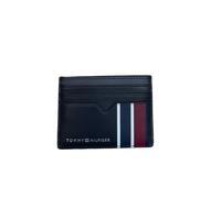 Tommy Hilfiger Corporate Flap Card Holder, Karten-Etui, Leder, Dunkelblau