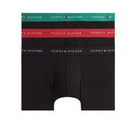 Tommy Hilfiger Cotton Trunk 3P - alaskan green/medium red/black (S)