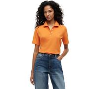 Tommy Hilfiger Damen 1985 Reg Pique Polo Ss Ww0Ww43224 S/S Polo, Orange (Orange Thunder), S