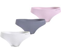 Tommy Hilfiger Damen 3P Brazilian Multipack/Unterwäsche, White/Sublunar/Light Pink, L