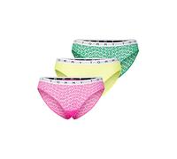 Tommy Hilfiger Damen 3P Full Lace UW0UW02522 Bikini Hose, Blau (Solar Yellow/Green Mal/Pink Amour), S