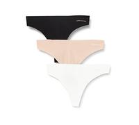 Damen Unterhosen Tommy Hilfiger Thong 3P - black/white/misty blush L