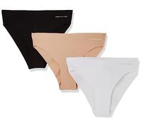Tommy Hilfiger Damen 3P UW0UW03871 Brazilian-Slips, Schwarz (Black/White/Misty Blush), L