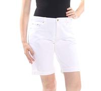 Tommy Hilfiger Damen 9" Denim Short Jeansshorts, weiß, 38