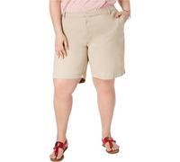 Tommy Hilfiger Damen 9" Hollywood Chino Lässige Shorts, Khaki, 40 (2er Pack)