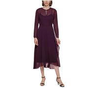 Tommy Hilfiger Damen A2fg7rt1-aub-10 Kleid, Aubergine, 40