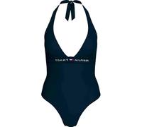 Tommy Hilfiger Damen Badeanzug Halter One Piece Neckholder, Blau (Dark Night Navy), M