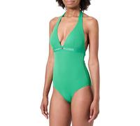 Tommy Hilfiger Damen Badeanzug Halter One Piece Neckholder, Grün (Radiant Green), XS