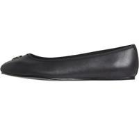 Tommy Hilfiger Damen Ballerinas aus Leder, Schwarz (Black), 36