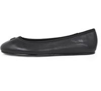 Tommy Hilfiger Damen Ballerinas Hardware aus Leder, Schwarz (Black), 39