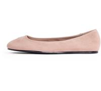 Tommy Hilfiger Damen Ballerinas Hardware aus Wildleder, Braun (Claystone), 37