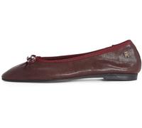 Tommy Hilfiger Damen Ballerinas Soft Leather mit Schleife, Rot (Burgundy Velvet), 36
