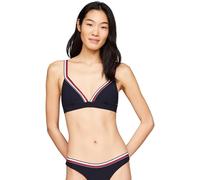 Tommy Hilfiger Damen Bikini Oberteil Triangel ohne Bügel, Blau (Desert Sky), XL