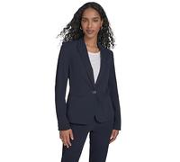 Tommy Hilfiger Damen Blazer - Business Jacke mit schmeichelnder Passform und Einknopfverschluss, Dark Midnight, 12