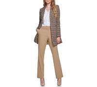 Tommy Hilfiger Damen Blazer - Business Jacke mit schmeichelnder Passform und Einknopfverschluss, Klassisch Schwarz Multi, 34