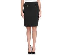 Tommy Hilfiger Damen Pencil Knee-Length Skirts for Women with Flattering Fit Rock, Schwarz, 42