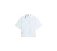 Tommy Hilfiger Damen Bluse aus Leinen, hellblau, Gr. L