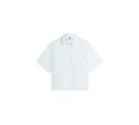 Tommy Hilfiger Damen Bluse aus Leinen, hellblau, Gr. XS