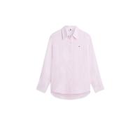 Tommy Hilfiger Damen Bluse aus Leinen Regular Fit, lila, Gr. 38