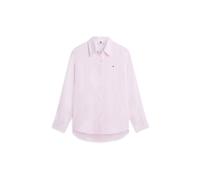 Tommy Hilfiger Damen Bluse aus Leinen Regular Fit, lila, Gr. 40