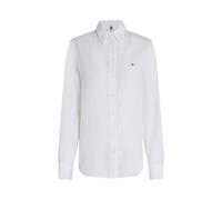 Tommy Hilfiger Damen Bluse aus Leinen Regular Fit, weiss, Gr. 34