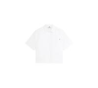 Tommy Hilfiger Damen Bluse aus Leinen, weiss, Gr. M