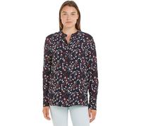 Tommy Hilfiger Damen Bluse Hemdbluse, Mehrfarbig (Small Ribbon Print/ Desert Sky), 46