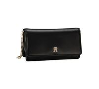 Umhängetasche TOMMY HILFIGER "TH REFINED CHAIN CROSSOVER" Gr. B/H/T: 24 cm x 15 cm x 6,5 cm, schwarz (black) Damen Taschen Handtaschen (15937868-0)